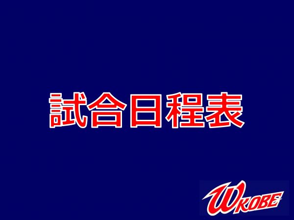 保護中: 2026年1月度試合日程